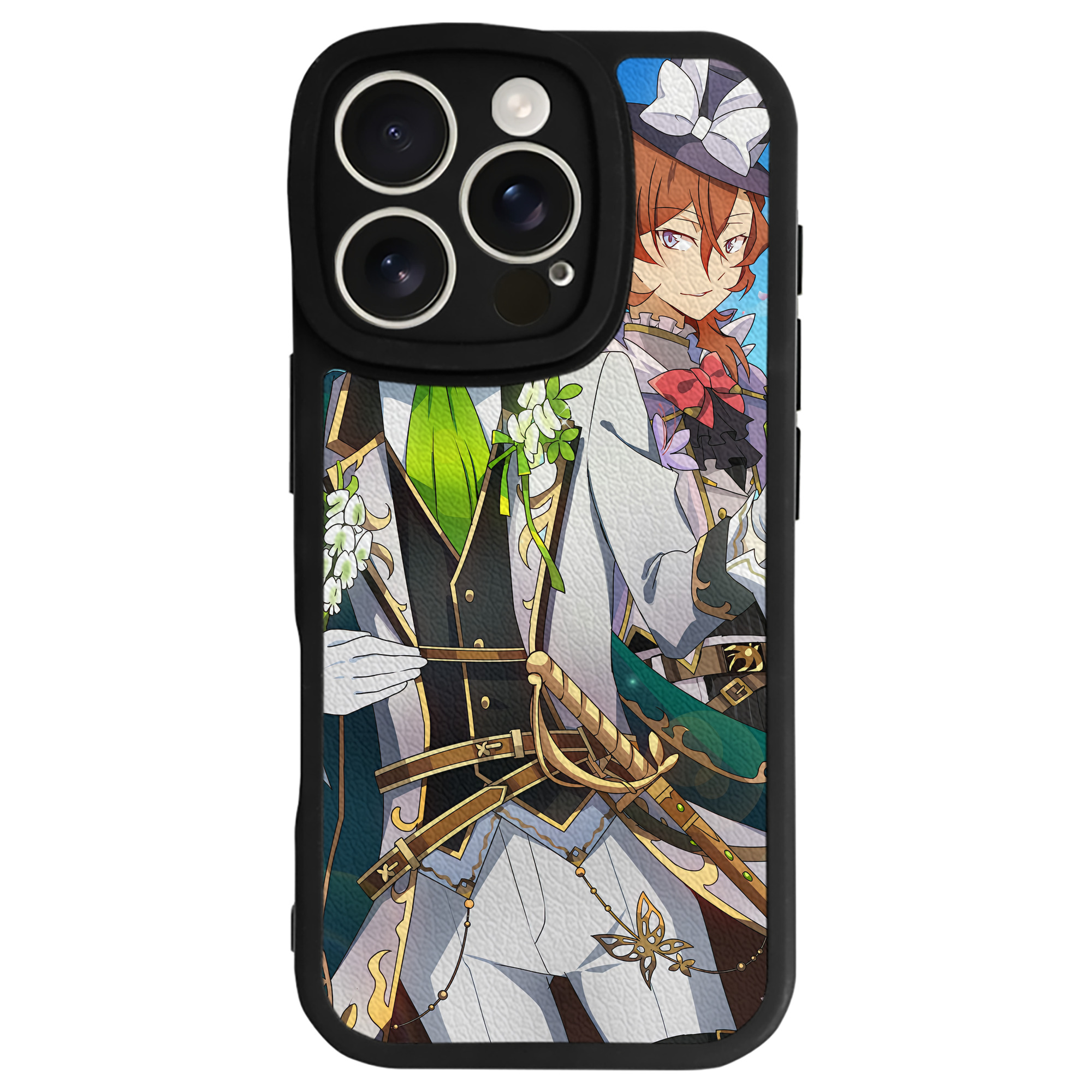 （画像用） 文豪ストレイドッグス Bungo Stray Dogs 【iPhone 16シリーズ対応】シリコンスマホケース（レザー調） 材質：シリコン